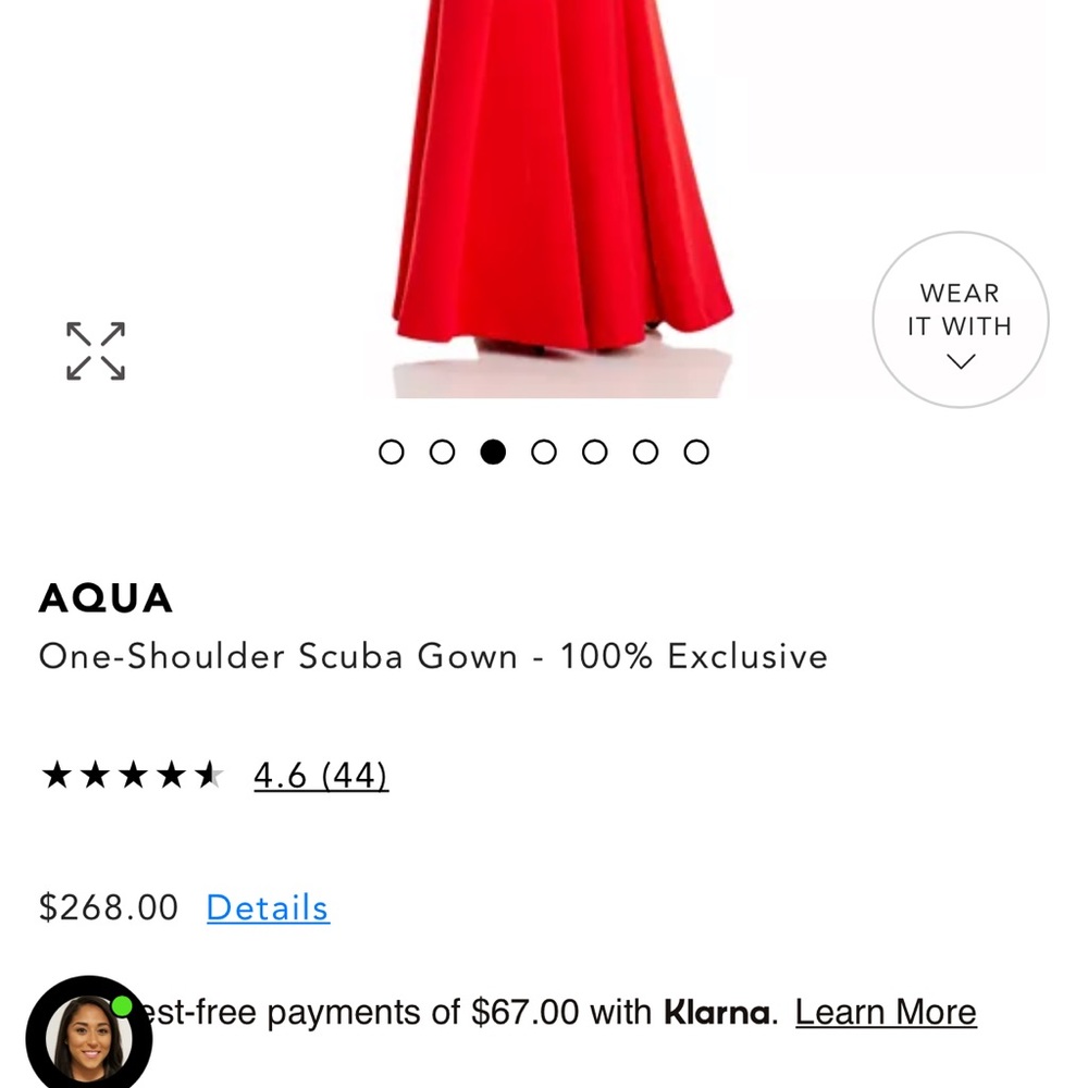 Aqua formal gown - Picture 14 of 16